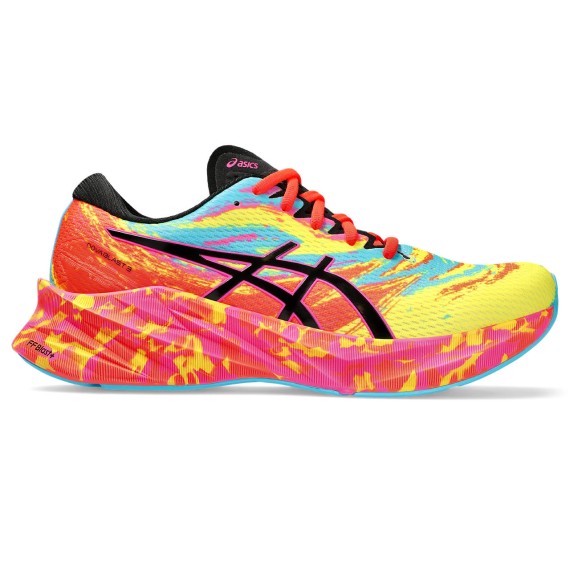 Asics NOVABLAST 3 aquarium vibrantyellow Signalrot gemustert