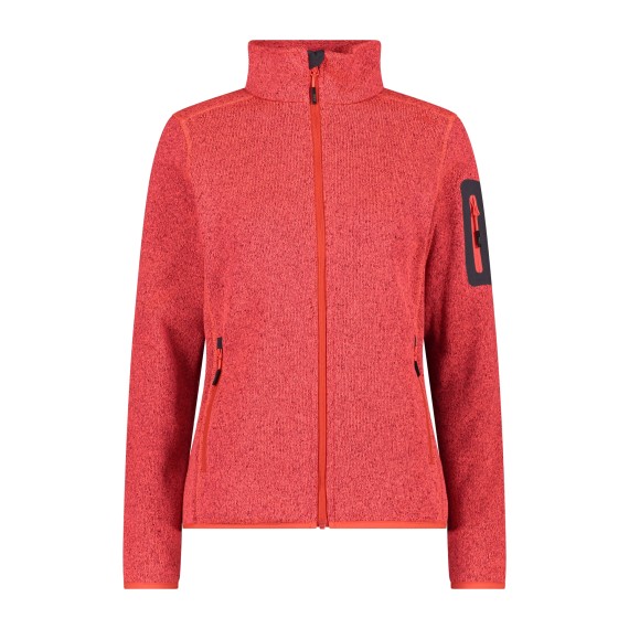 W StrFleece JK red fluo PAPAVERO-RED FLUO-ANTRACITE 