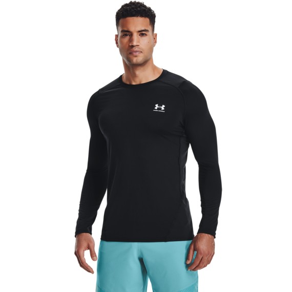 UA HG Armour Fitted LS-BLK Black / / Steel 